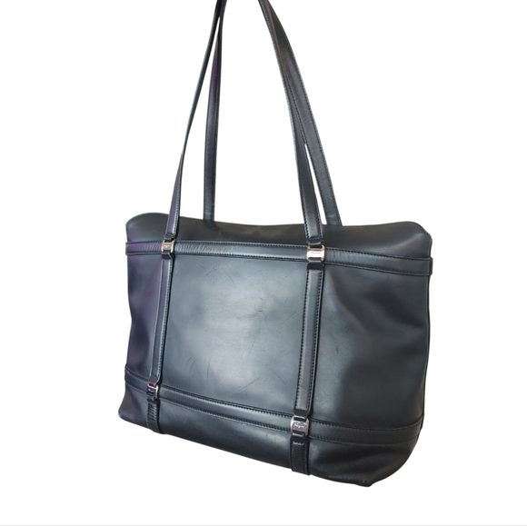 Salvatore Ferragamo Bag Black Leather Shoulder Tote Bag - Picture 16 of 16